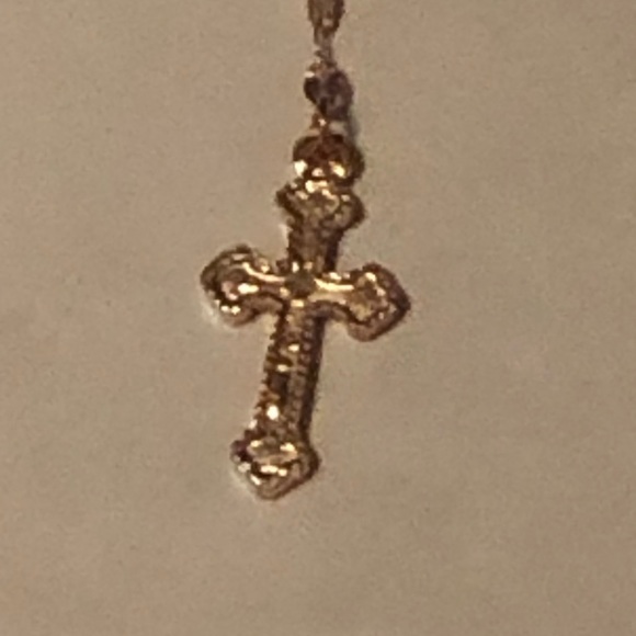 NWT Rosetone Gold Religious Necklace on a beautiful chain. - Picture 8 of 11